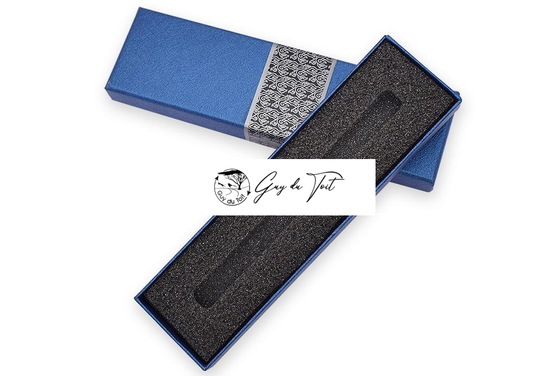Blue Paper Box With Sponge Insert For Slimline Pen, Cigar Pen, Hawaiian Love Fountain Pen - Image 3