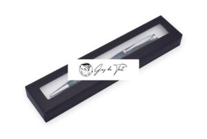 Caja de papel para bolígrafos Diy Flat Pack negro