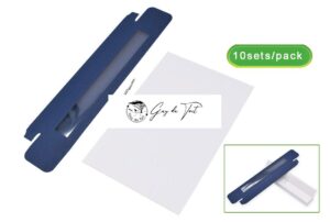 Boîte à crayons en papier Diy en paquet plat bleu