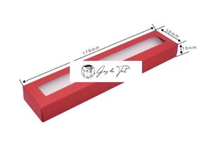 Red Flat Pack Diy Paper Pen Box Set