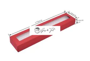 Red Flat Pack Diy Paper Pen Box Set