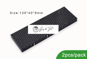 Balances à couteaux en résine avec cristal Style nid d'abeille en aluminium - Noir