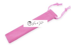 Pochette à stylos en velours noir - idéale pour les projets de tournage sur bois