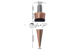 Antique Rose Copper Plated Aluminum Alloy Mini Bottle Stopper Kit