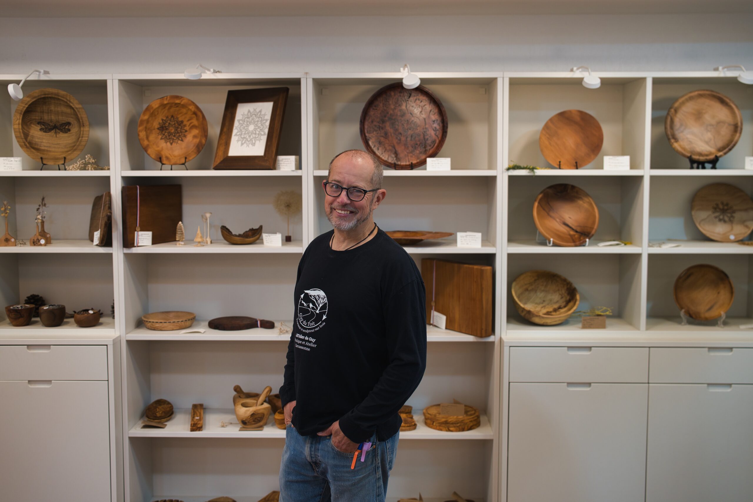 Guy du Toit in seiner Boutique ARTelier de Guy in Carcassonne