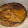 Ancien bol en kauri des marais, au bord carbonisé, fabriqué à la main par Guy du Toit
