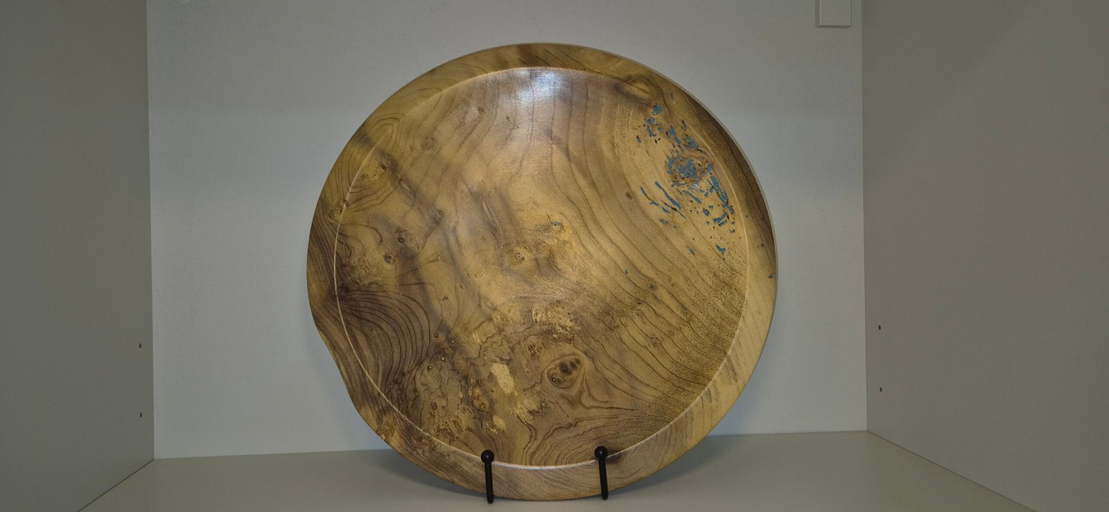 Magnolia Serving Plate with Turquoise Inlay - Image 3