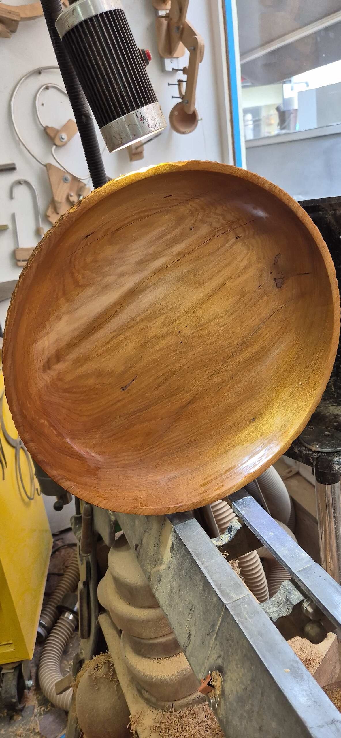 Ancient Swamp Kauri Fruit Bowl with Copper Inlay - Image 10