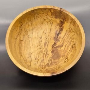 Spalted birch salad bowl handcrafted by woodturner Guy du Toit
